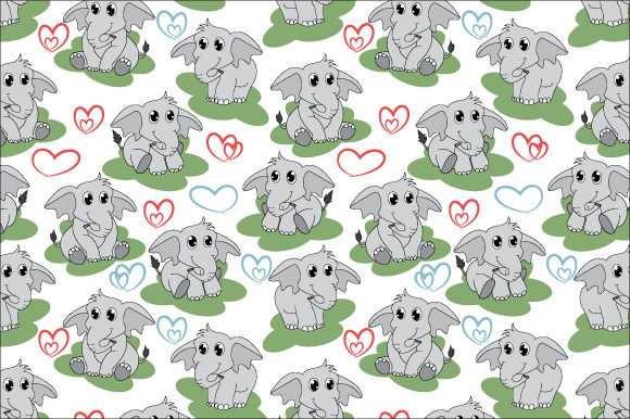 Adorable Elephant Seamless Pattern: Essential Graphics for Patterns