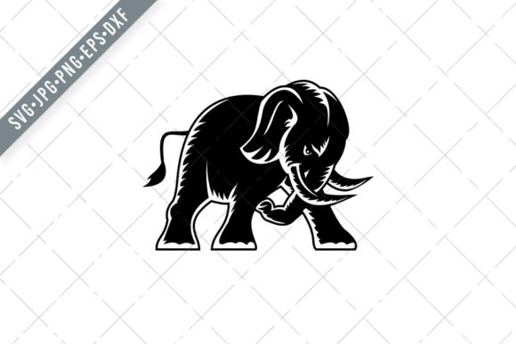 Angry Elephant Charging Attacking Graphics and Illustrations Review