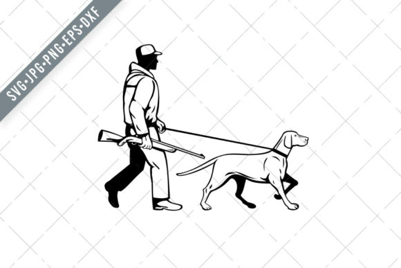 Bird Hunter Hungarian Pointer Dog Graphics and Illustrations Review