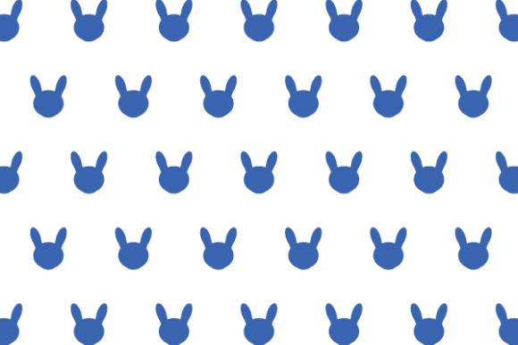 Bunny Patterns glyph - 2 Graphics for Modern Editorial Design