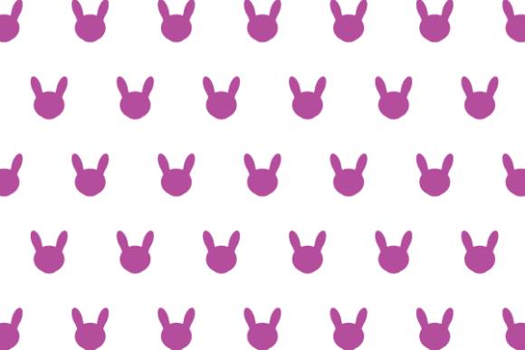 Bunny Patterns glyph - 6 Graphics for Modern Patterns