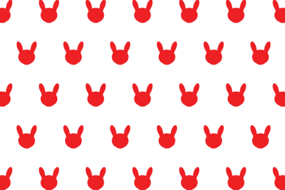 Bunny Patterns glyph - 7 Graphics for Handmade Creators
