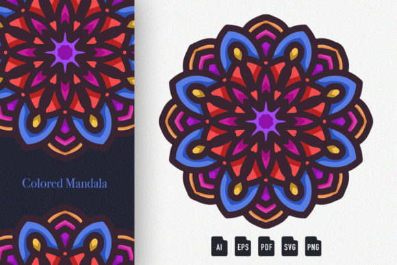 Colored Mandala Art 01 Review: Premium Graphics for Patterns