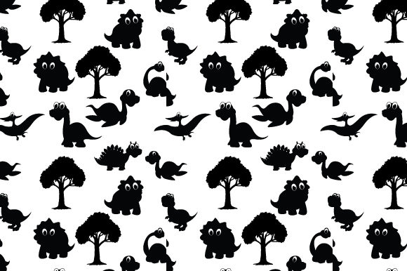 Cute Dinosaur Silhouette Pattern: A Practical Graphics Review