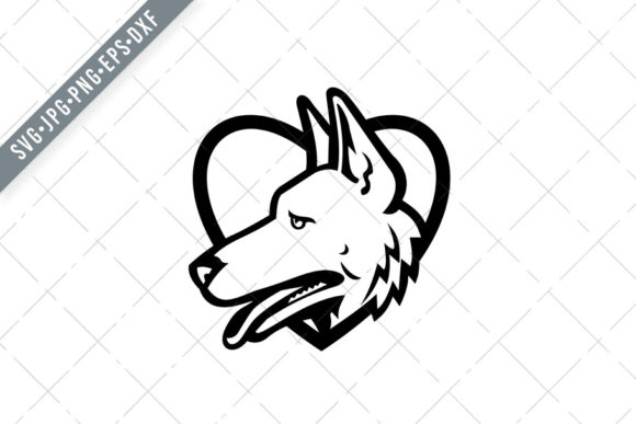 German Shepherd Dog Head Heart: A Designer's Review
