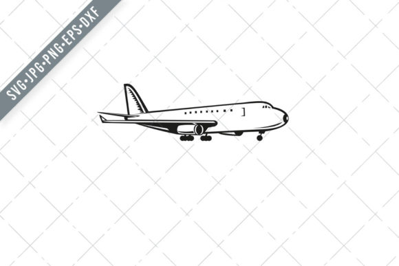 Jumbo Jet Plane Landing Graphics and Illustrations Review