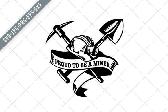 Proud to Be a Miner Hard Hat Graphics and Illustrations Review