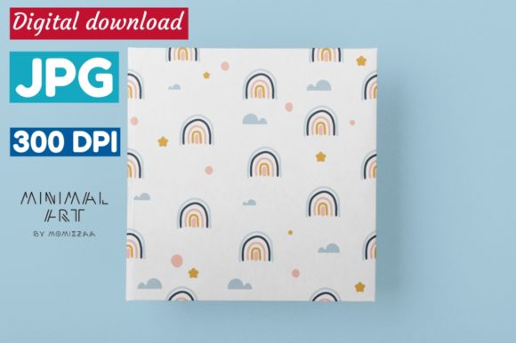 Rainbow Pattern, Cute Card: A Practical Review for Graphics and Illustrations