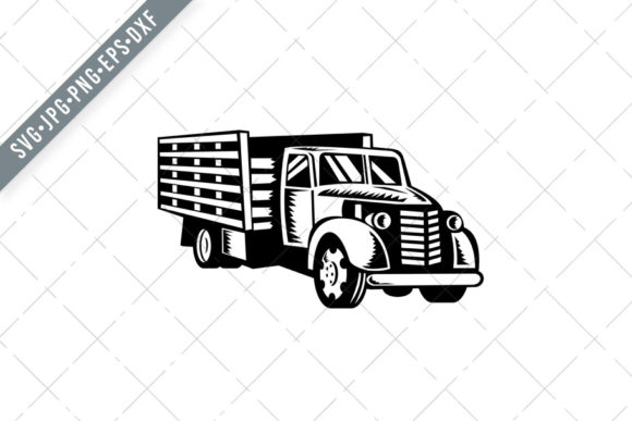 Vintage American Pickup Truck Graphics and Illustrations Review